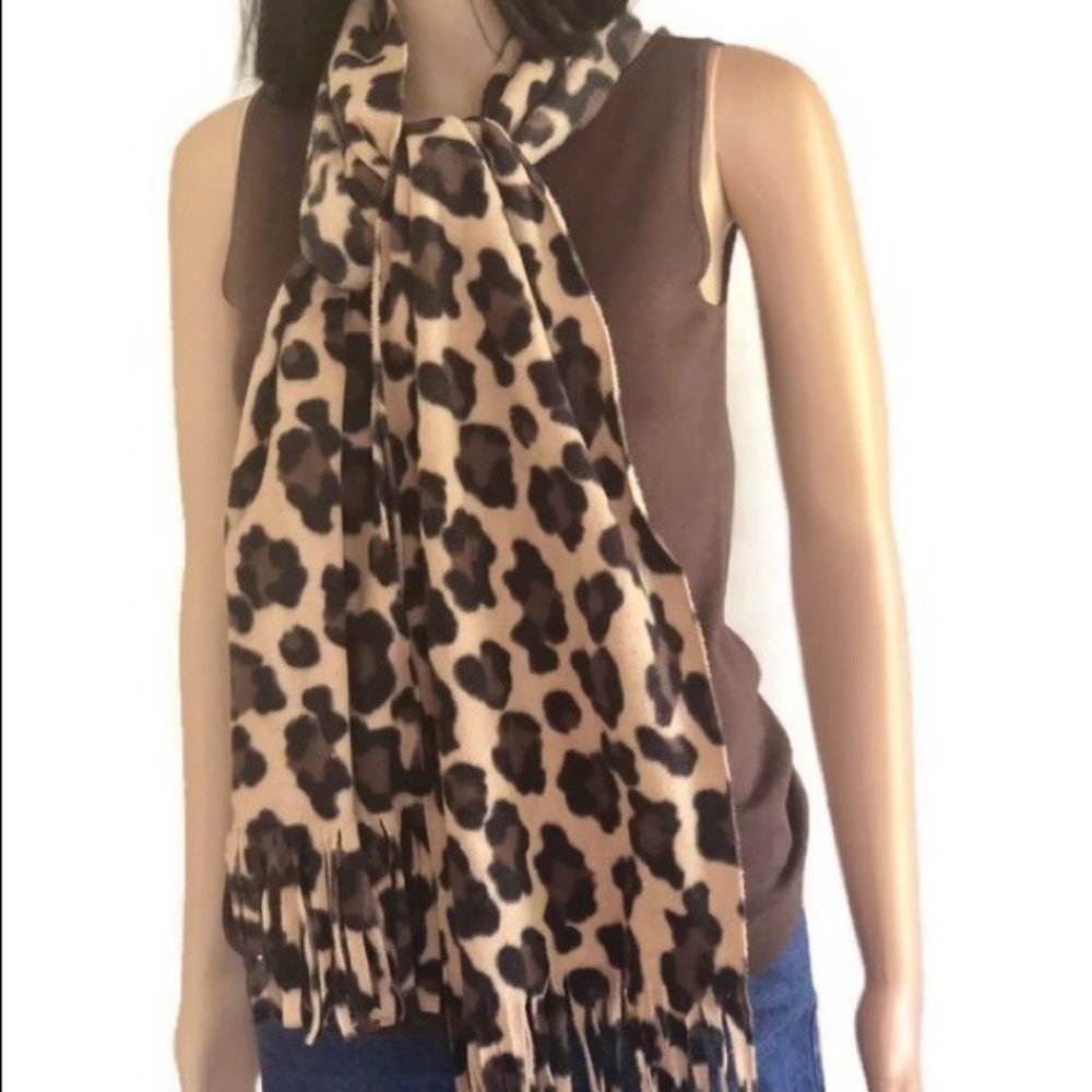 Leopard Print Scarf - Picture 3 of 5